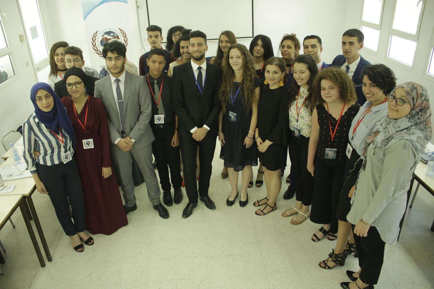A group of participants in a training room