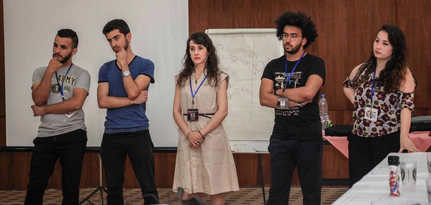 Participants presenting their project ideas
